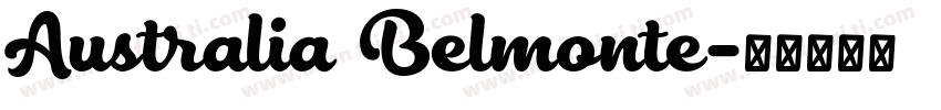 Australia Belmonte字体转换